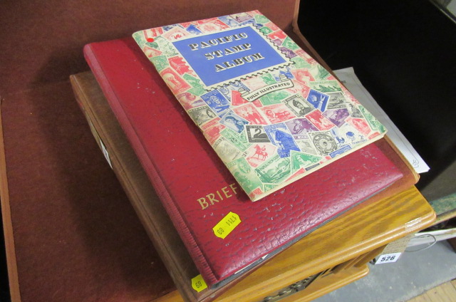 BROWN AND A RED ALBUM OF VICTORIAN AND LATER STAMPS Image