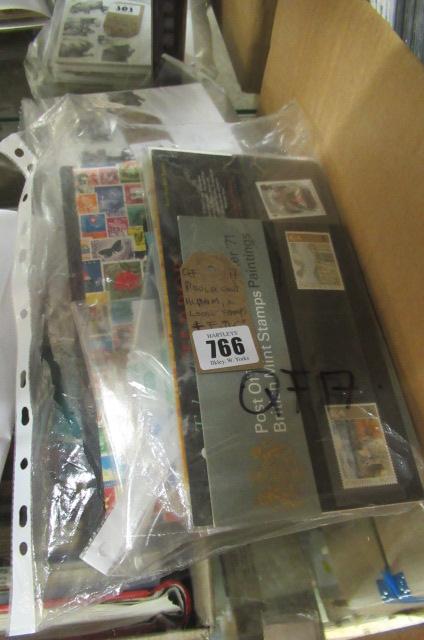 POUCH CONTAINING LOOSE AND BOOKLET OF STAMPS FIRST DAY COVERS  ETC Image