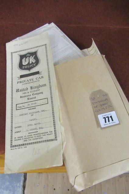 ENVELOPE OF SHARE CERTIFICATES ETC Image