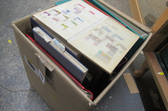 BOX OF STAMP ALBUMS Image