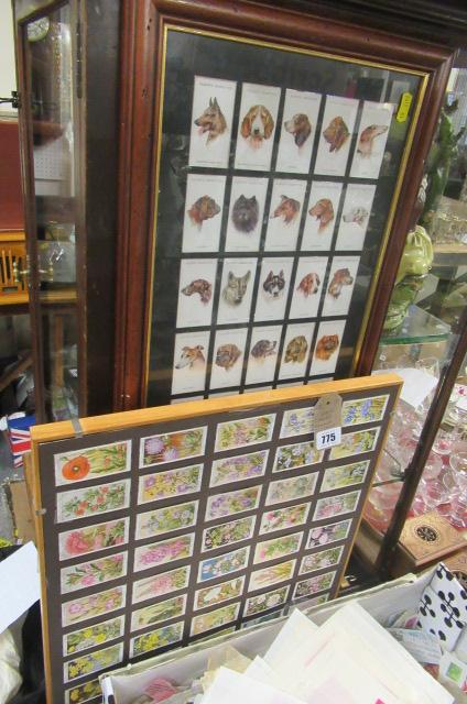TWO SETS FRAMED CIGARETTE CARDS Image