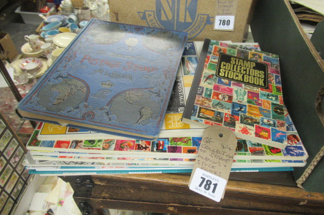 COLLECTION OF STAMP ALBUMS AND STOCK BOOKS Image