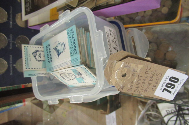 BOX OF CIGARETTE FOOTBALL CARDS Image