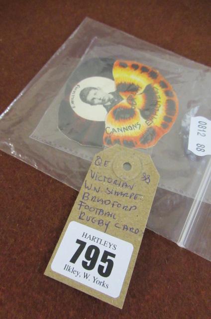 VICTORIAN W SHARP FOOTBALL AND RUGBY CARDS Image