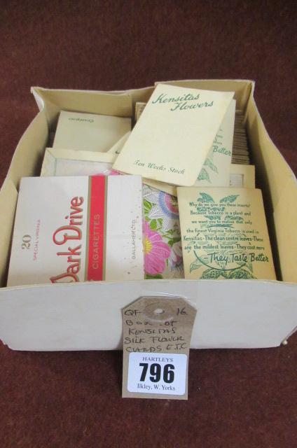 BOX OF KENSITAS SILK FLOWER CARDS ETC Image