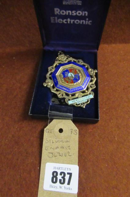 SILVER AND ENAMEL JEWEL Image