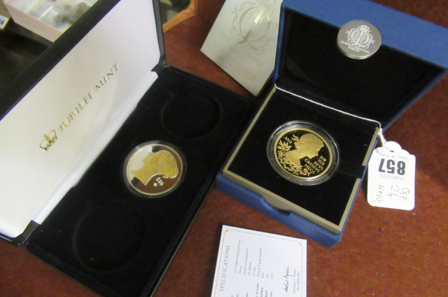 QUEEN VICTORIA DIAMOND COIN SET 2017 AND QE2 DIAMOND JUBILEE COIN 2012  Image