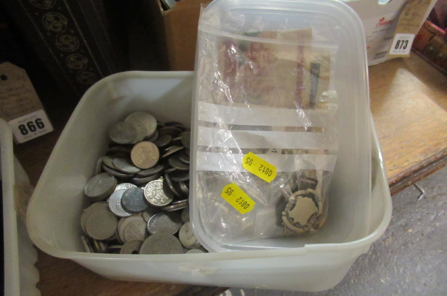 TUB OF COINS ETC Image