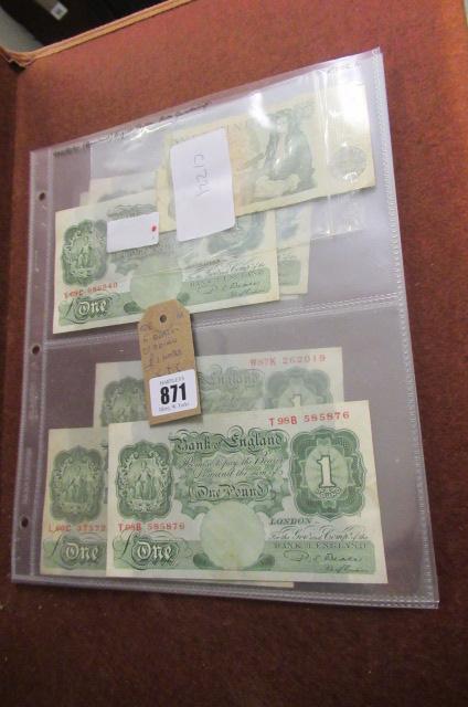 SIX BATTLE OF BRITAIN £1 NOTES ETC Image