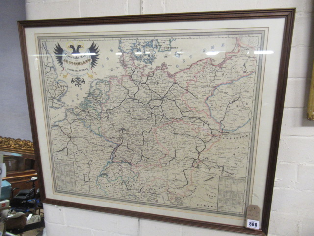 MAP OF DEUTCHLAND 1849 Image