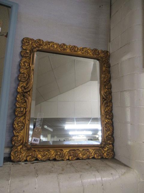 GILT FRAMED MIRROR Image