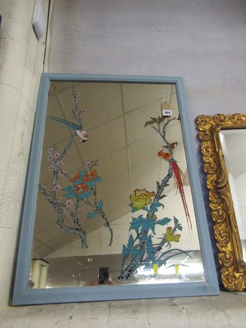 BLUE FRAMED MIRROR Image