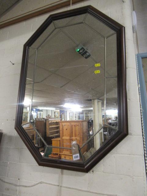 MAHOGANY FRAMED MIRROR Image