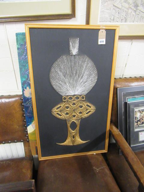 GOLD AND SILVER STITCH PICTURE AND TWO OTHERS Image