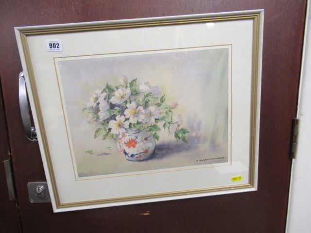 WATERCOLOUR  STILL LIFE BY E CHARLES SIMPSON Image