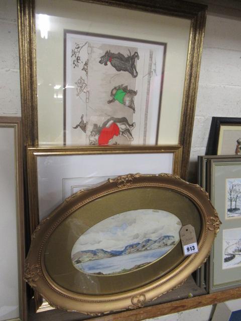 THREE FRAMED PICTURES Image