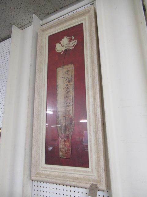 FRAMED PICTURE OF A FLOWER IN A VASE Image