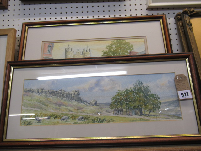 TWO ORIGINAL FRAMED WATERCOLOURS BY BARRY CLAUGHTON Image