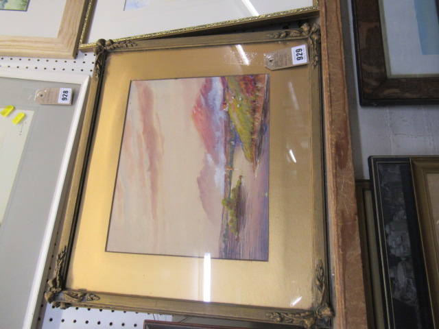 PAIR GILT FRAMED WATERCOLOURS Image