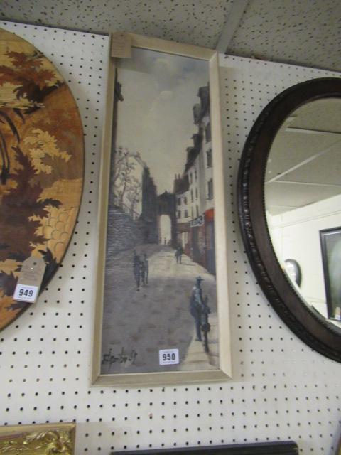 SIGNED FRENCH OIL ON BOARD Image