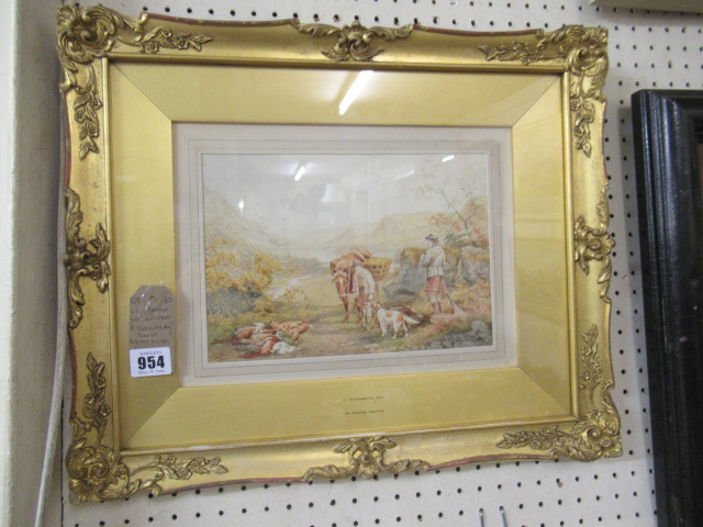 GILT FRAMED WATERCOLOUR SIGNED BERNARD FORSTER Image