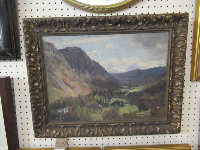 OIL ON BOARD LANDSCAPE BY W WADDINGTON Image