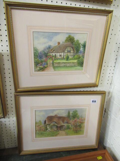 PAIR OF C H CLIFFORD BARLOW WATERCOLOURS Image