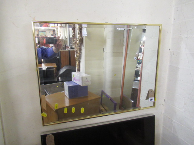 GILT FRAMED MIRROR Image