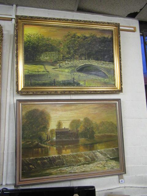 PAIR OF OILS BY L POLLARD Image