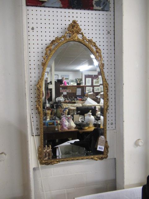 GILT FRAMED MIRROR Image