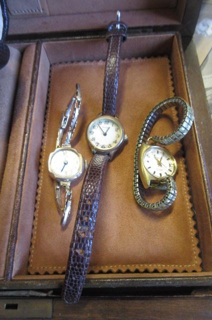 LADIES 9CT GOLD ARISTO WATCH AND TWO OTHERS Image