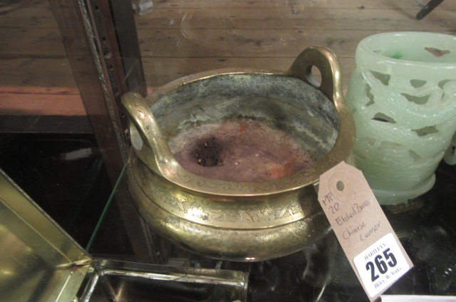 ETCHED BRASS CHINESE CENSOR Image