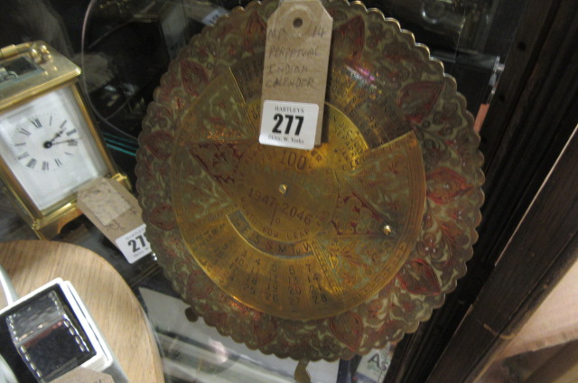 INDIAN ETCHED PERPETUAL CALENDAR Image