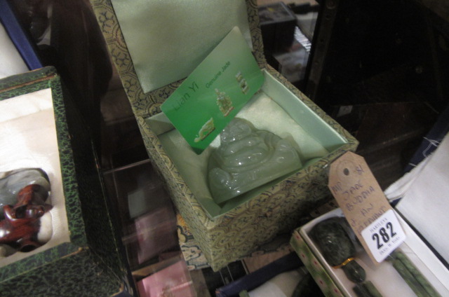 JADE BUDDHA AND AN ELEPHANT Image