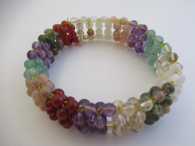 MULTICOLOURED GEM STONE BRACELET Image
