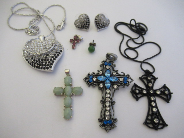 HEART SHAPED PENDANT AND CROSSES ETC Image
