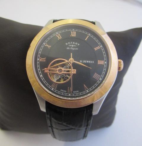 BOXED ROTARY SWISS AUTO WATCH Image