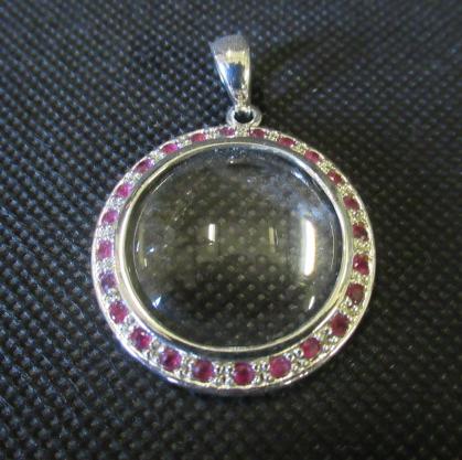 SILVER STONE SET MAGNIFYING GLASS Image