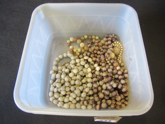 BOX OF BEADED NECKLACES Image