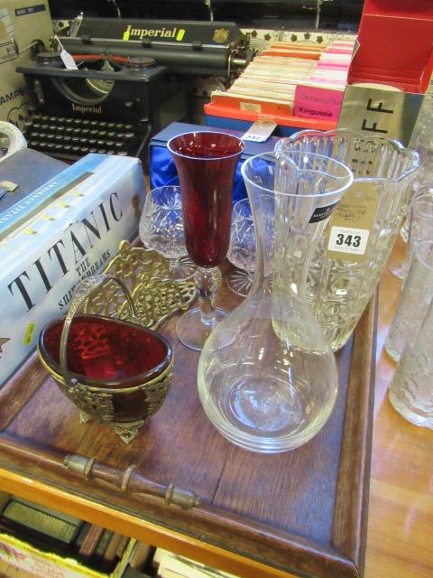 SERVING TRAY OF GLASS ETC Image