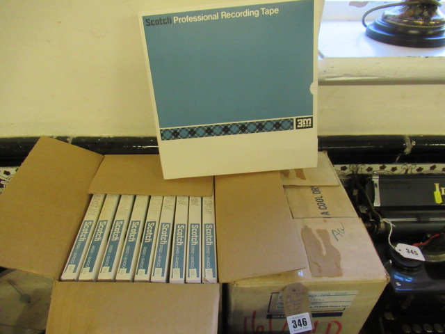 TWO BOXES REEL TO REEL TAPES Image