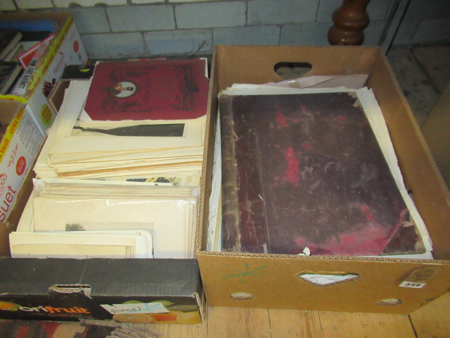 TWO BOXES OF BOOK ILLUSTRATIONS ETC Image