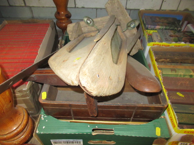BOX OF WOODEN ITEMS Image