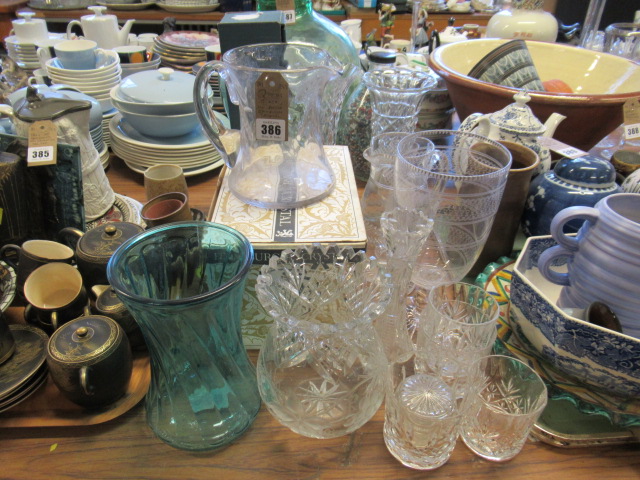 QUANTITY OF GLASS INCLUDING BOXED EDINBURGH CRYSTAL WINES Image