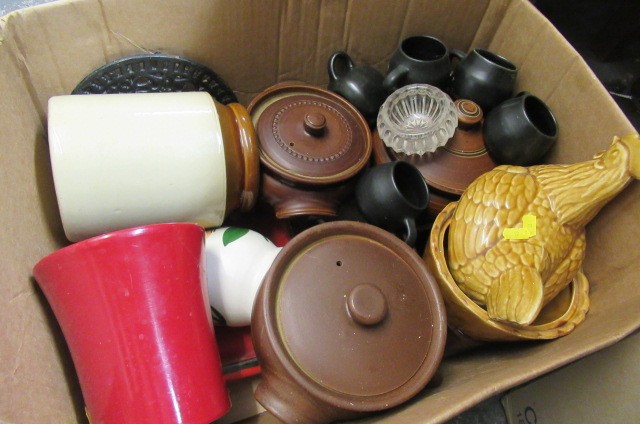 TWO BOXES OF CROCKERY ETC Image