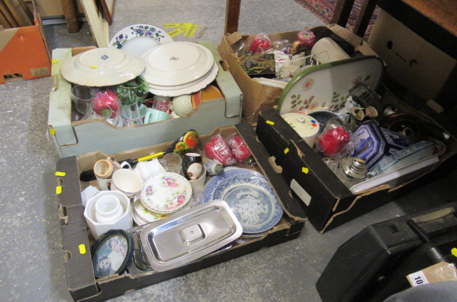 FOUR BOXES OF MISCELLANEOUS CERAMICS ETC Image