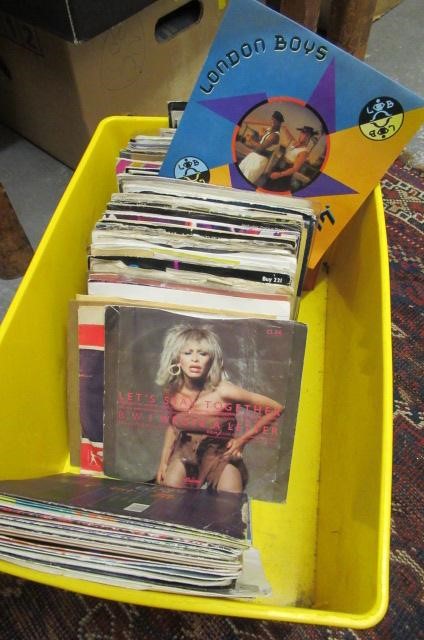 TWO BOXES OF 7" POP SINGLES  Image