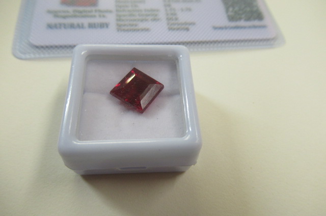 NATURAL SQUARE RUBY 7.57 CTS Image