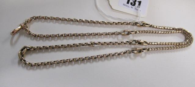 9CT GOLD FANCY WATCH CHAIN, 22.4g Image