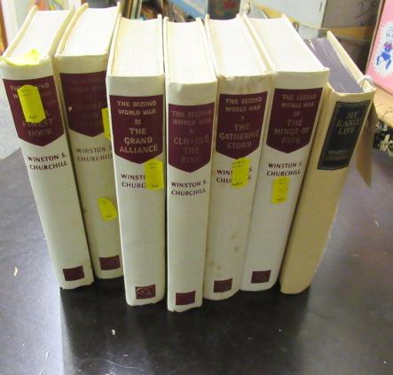 SEVEN WINSTON CHURCHILL BOOKS Image